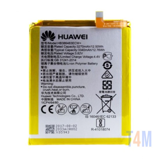 BATERIA HUAWEI G9 PLUS HB386483ECW + 3340 MAH